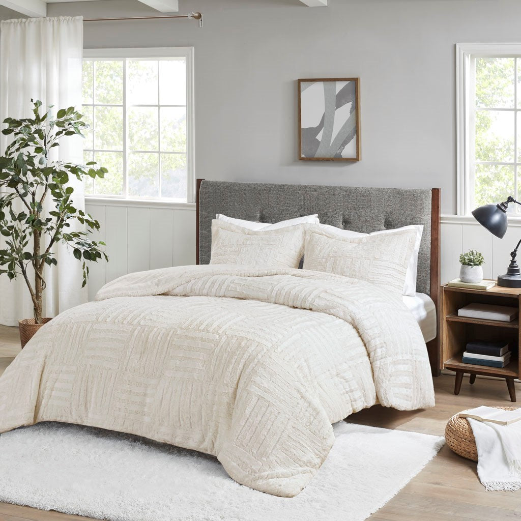 Full/Queen Fur Down Alternative Comforter Mini Set