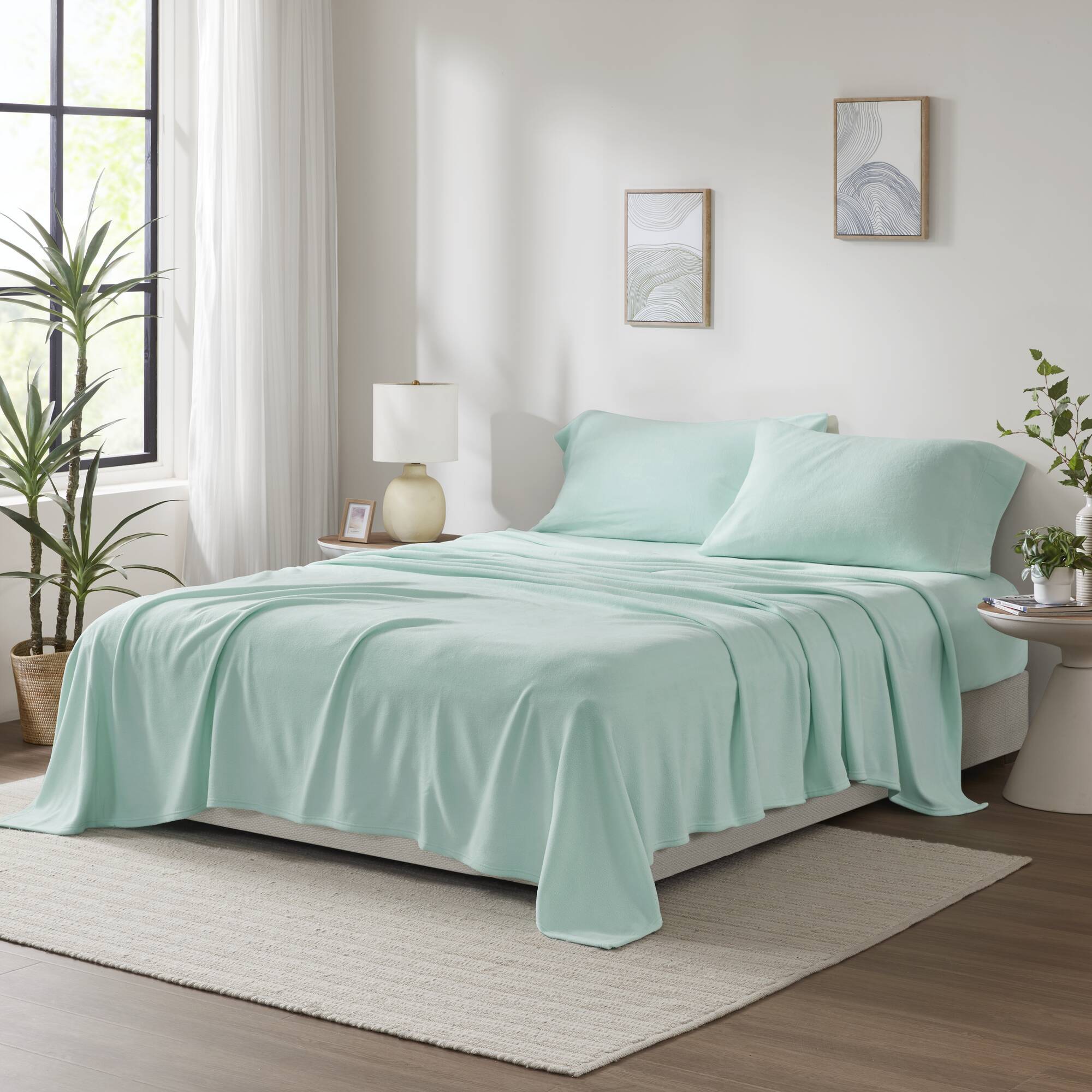 4 PCS Full Sheet Set Aqua