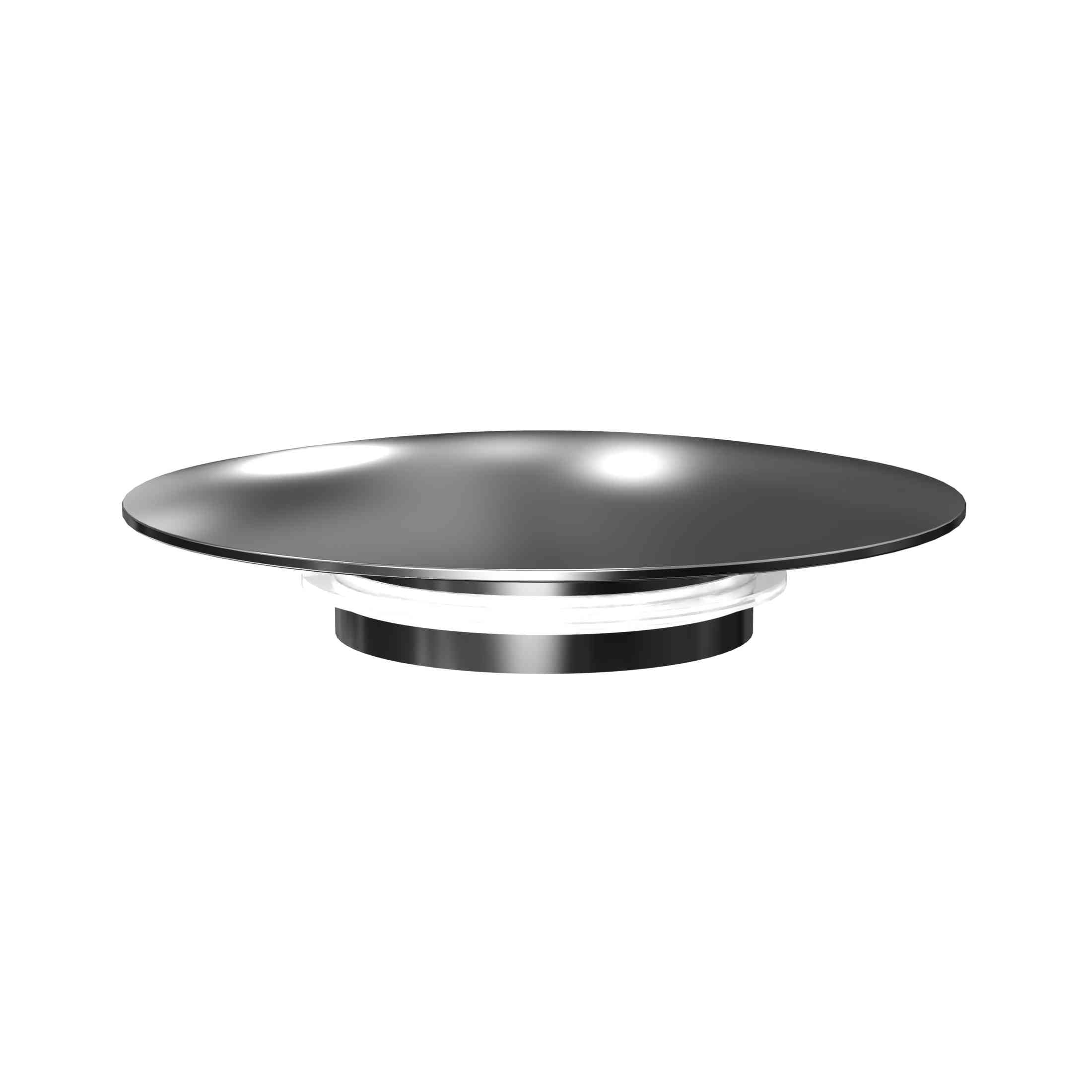 Chrome cover of brass pop-up drainer for stone resin freestanding bathtub