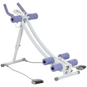Soozier Foldable Ab Machine, Ab Workout Equipment with Resistance Bands, Height Adjustable Ab Trainer, for Core, Abdominal and Stomach Exercise