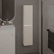 Bathroom Cabinet, 2 Doors, 4 Shelves, White