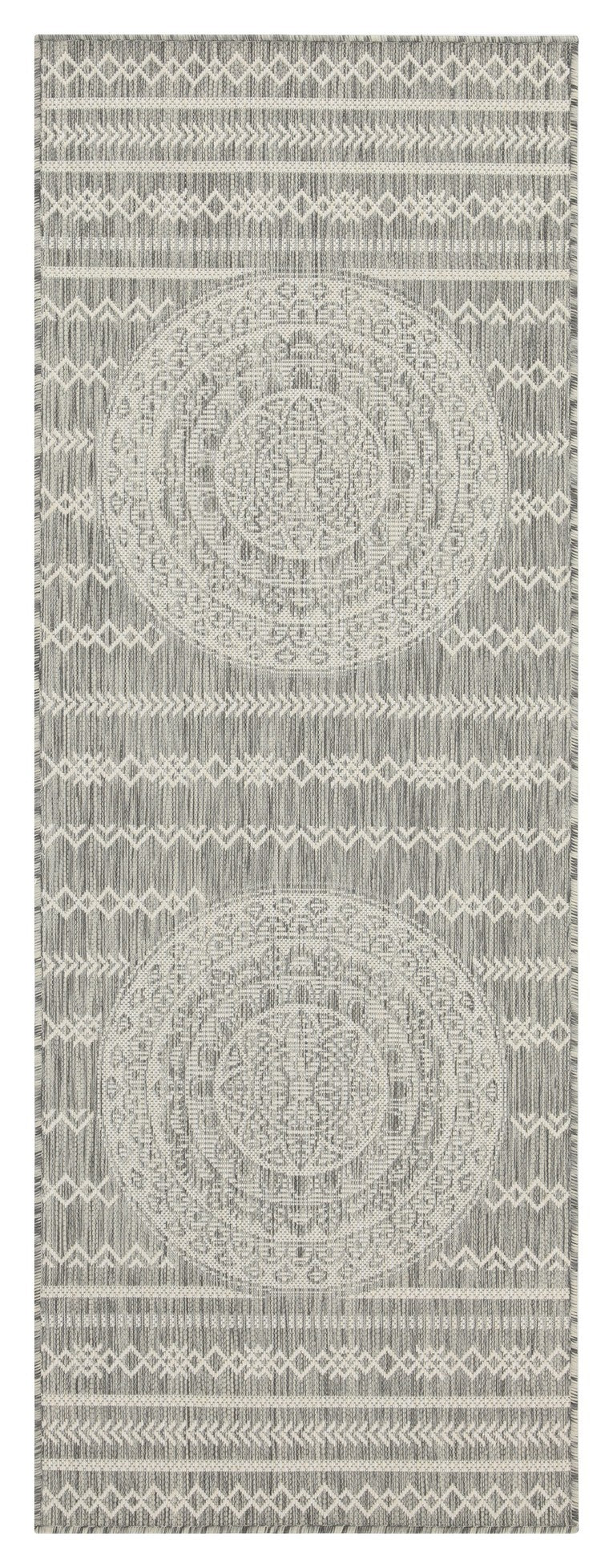 Sunshine GC_HAR2018 Silver 2 ft. 7 in. x 7 ft. 3 in. Indoor/Outdoor Area Rug