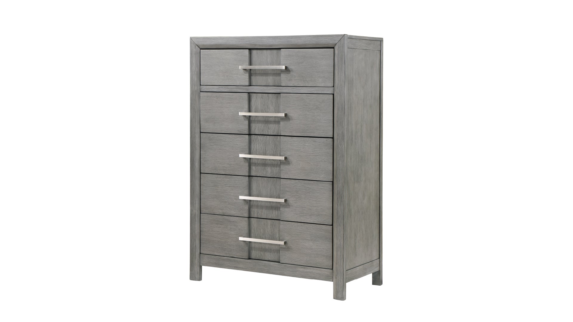 Kenzo Modern Style 5-Drawer Chest Made with Wood in Gray      same as G150108518  (NJ inventory,)
