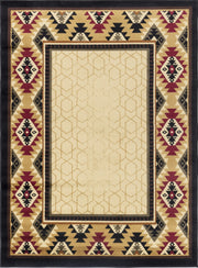 Tribes GC_YLS4007 Cream 7 ft. 10 in. x 10 ft. 3 in. Southwest Area Rug