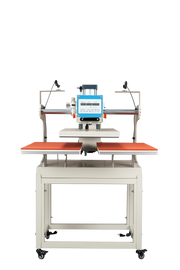 16x24 pneumatic up sliding dual platen heat press machine with infrared positioning