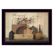 'Count your Blessing' By Susie Boyer, Ready to Hang Framed Print, Black Frame
