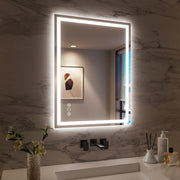 24x32 Inch Frameless LED Bathroom Mirror,Smart Mirror