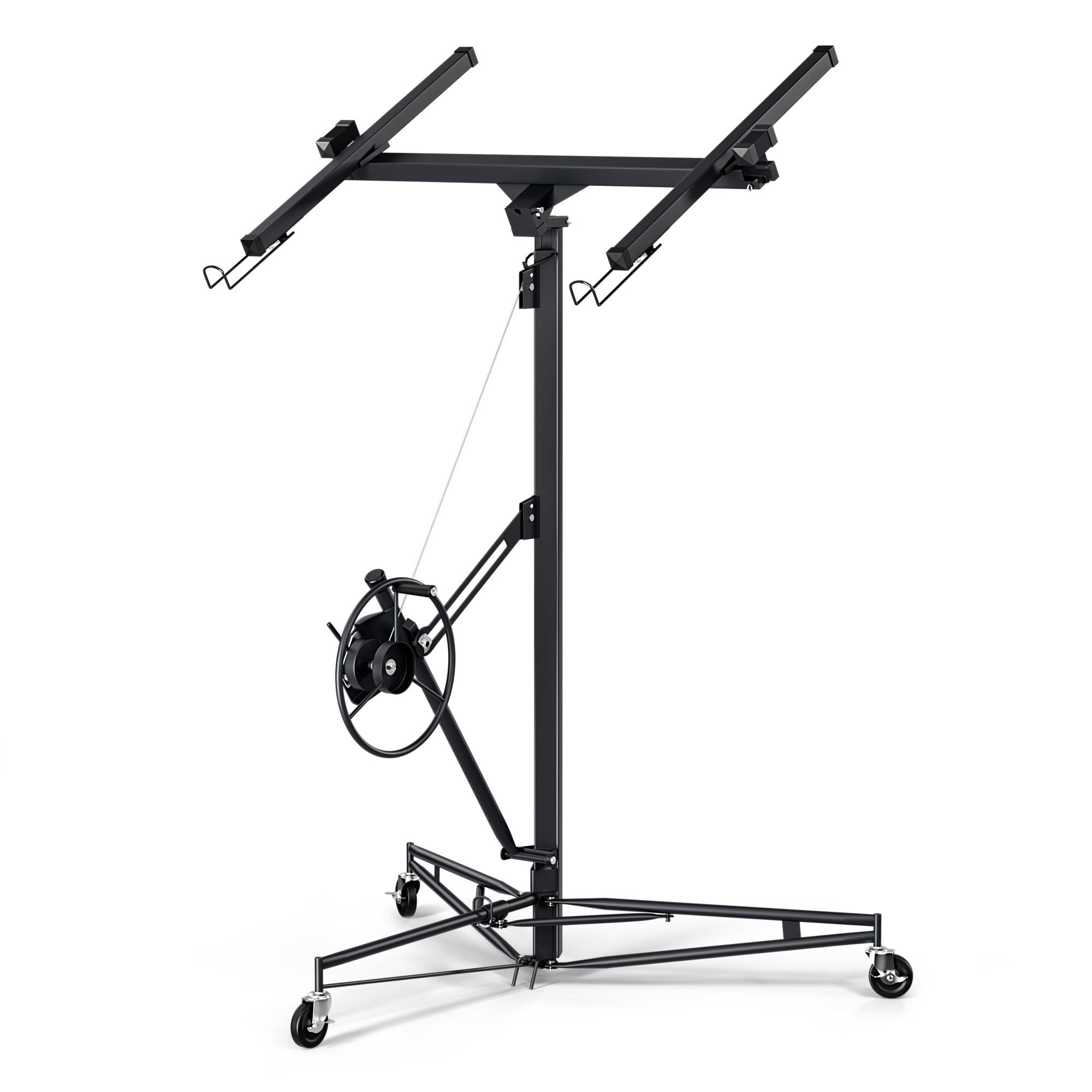 16ft Lift Drywall Panel Hoist Jack for Ceiling - Black