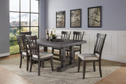 Napa - 7 Piece Dining Set - Dark Brown