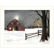 'Light in the Stable' by Billy Jacobs, Ready to Hang Framed Print, White Frame