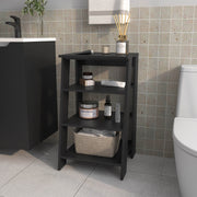 McNeal Freestanding Bathroom Shelf With Open Storage, Black