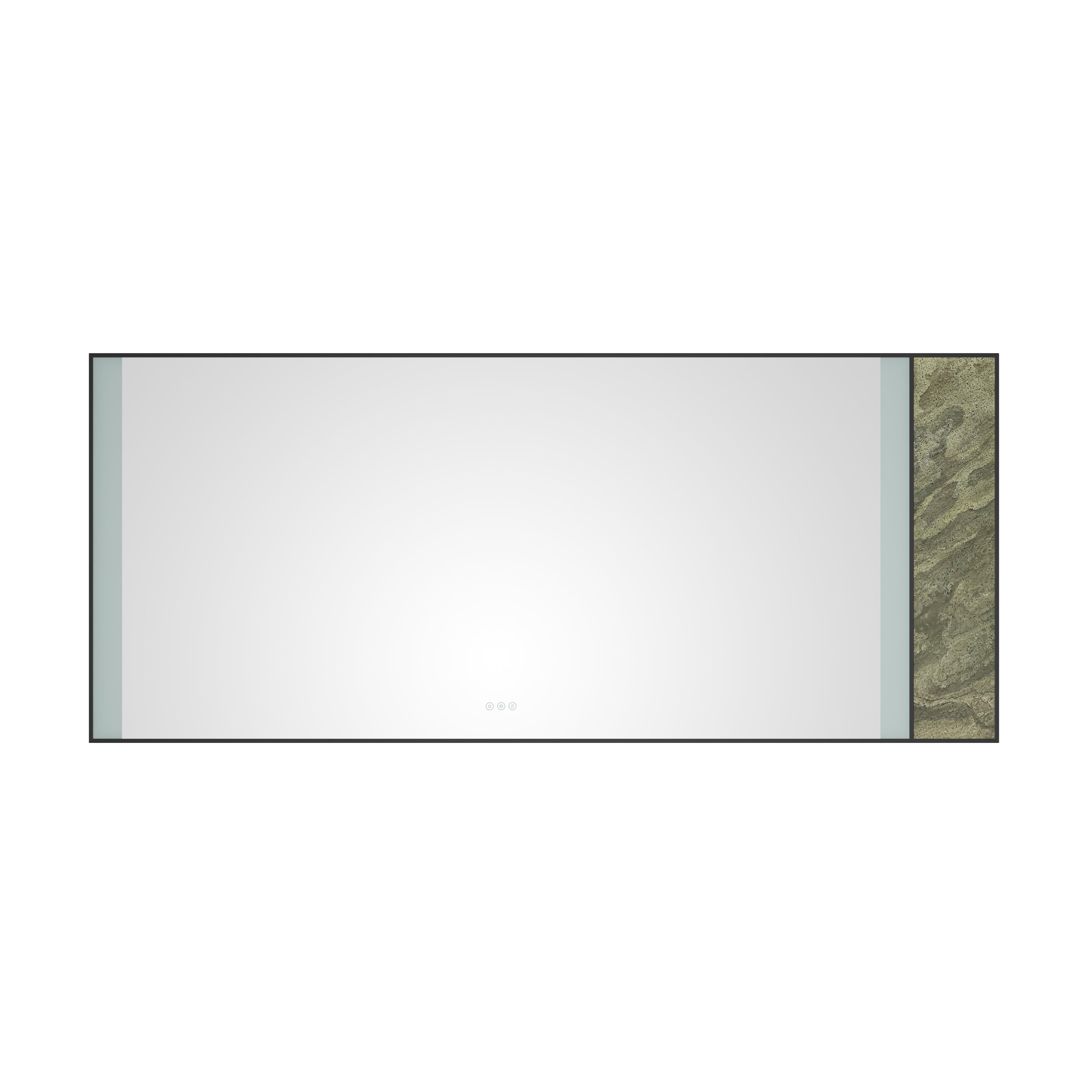 84x 36Inch LED Mirror Bathroom Vanity Mirror with Back Light, Wall Mount Anti-Fog Memory Large Adjustable Vanity MirrorNatural stone decoration decoration follows LED changes