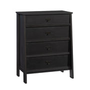 4-Drawer Chest, Black finish