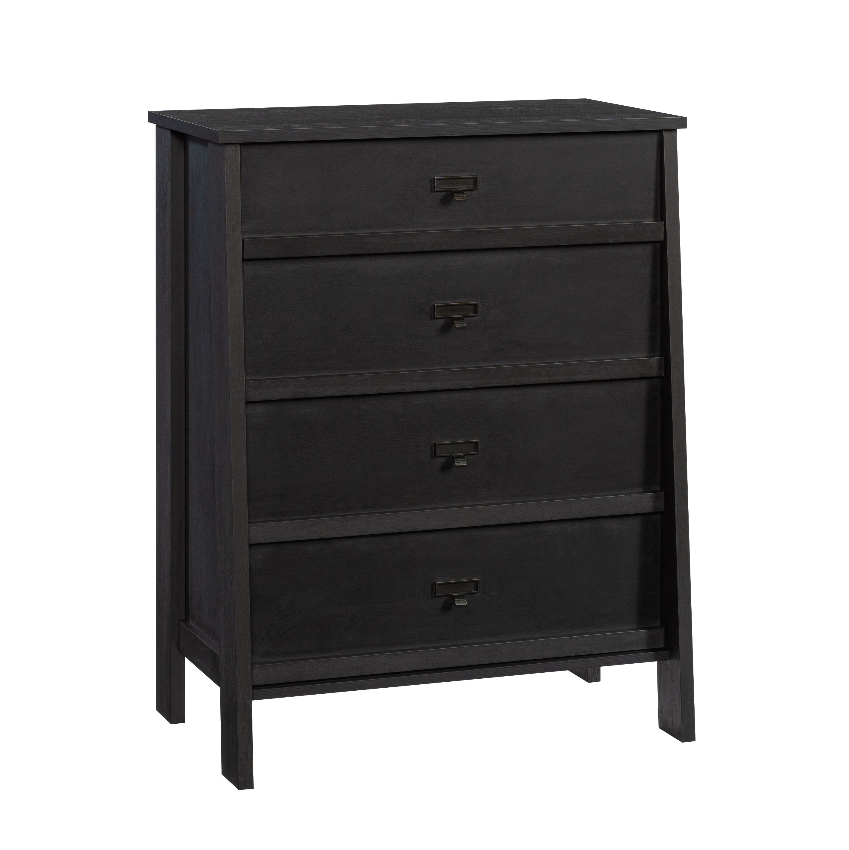 4-Drawer Chest, Black finish