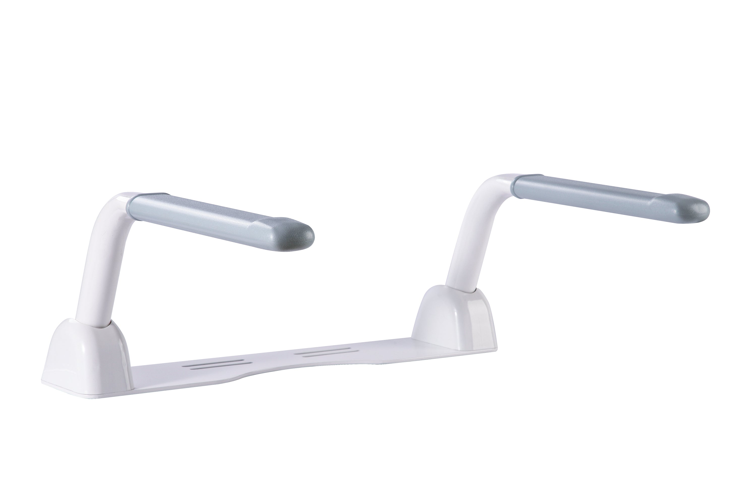 New upgraded Widened ABS non-slip handrails carbon steel handrails, Unbeatable Strength and Durability 0.2' thickness carbon steel baked enameled fixing plate, no holes and easy installation.