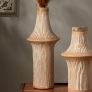Handcrafted Eco-Mix Tall Decorative Flower Vase – Sustainable & Stylish Accent Piece-7X7X17'