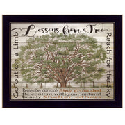 'Lessons from a Tree' by Cindy Jacobs, Ready to Hang Framed Print, Black Frame