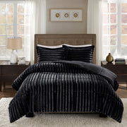 King/Cal King Faux Fur Comforter Mini Set