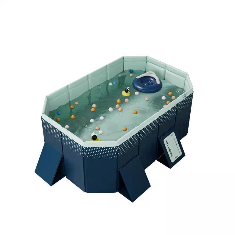 1.8m PVC folding pool (not inflatable) bathes and cools in summer, suitable for outdoor patio beach garden