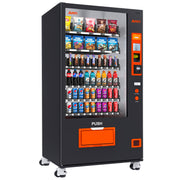 AFEN Large 60 Slot Snack & Drink Vending Machine for Business Commercial Refrigerated Combo Vending Machine with Coin and Bill Acceptor, Credit Card Reader Payment Cashless, Black