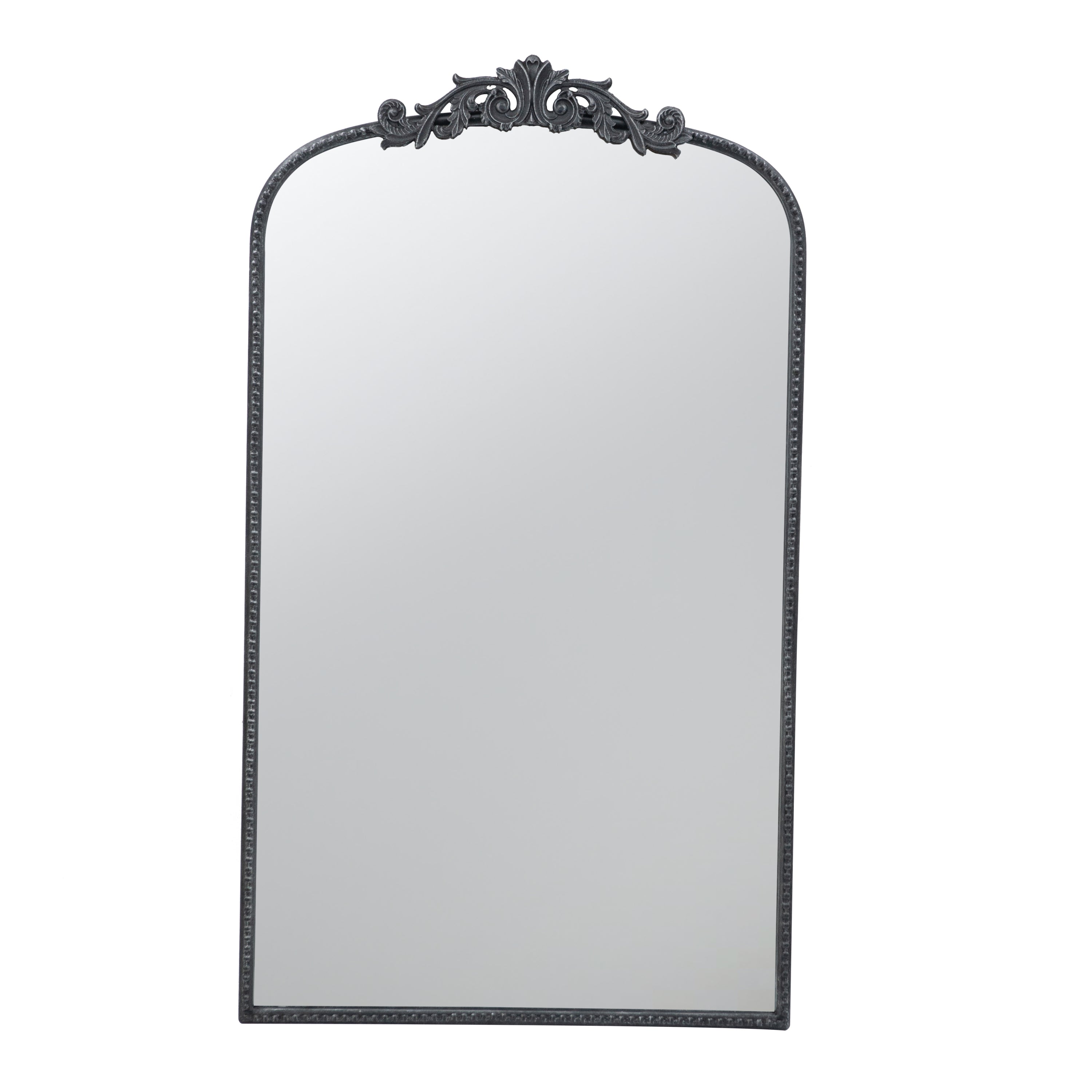 24'x 42' Classic Design Mirror with and Baroque Inspired Frame for Bathroom, Entryway Console Lean Against Wall