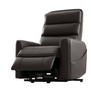 Bentley Dark Brown Faux Leather Power Lift Chair with Full Recline and USB Charging