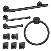 9 Pieces Bathroom Hardware Accessories Set Towel Bar Set Wall Mounted