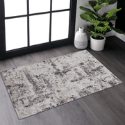 LOOM & LUXE Collection 2X3 Cream/Brown/Traditional Non-Shedding Living Room Bedroom Dining Home Office Stylish and Stain Resistant Area Rug