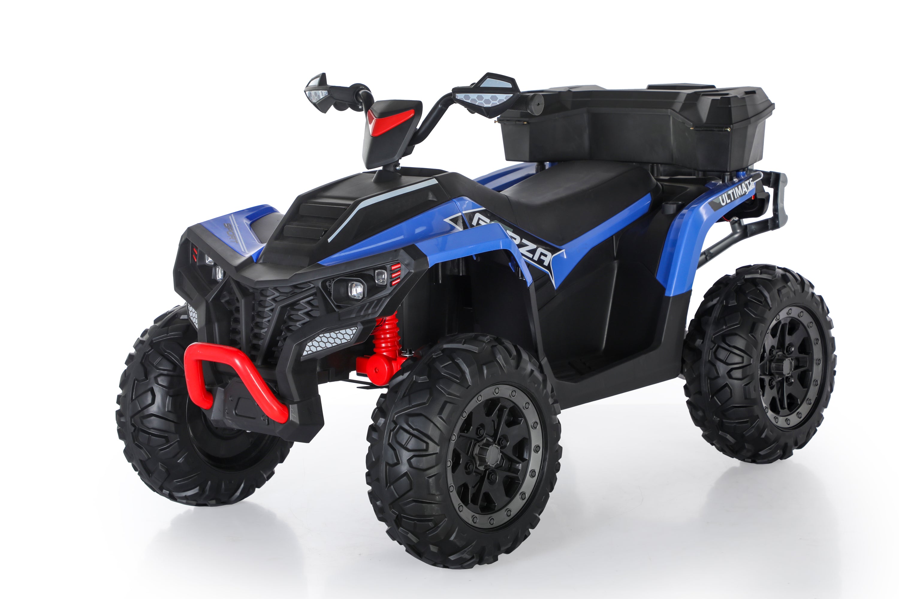 Kids ATV 4 Wheeler, 24V 4WD Electric ATV Ride On Toy for Big Kid w/ 2-Seater, 4x200W Motor, 6Mph Max Speed - Black