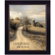 'Country Road Take Me' by Lori Deiter, Ready to Hang Framed Print, Black Frame
