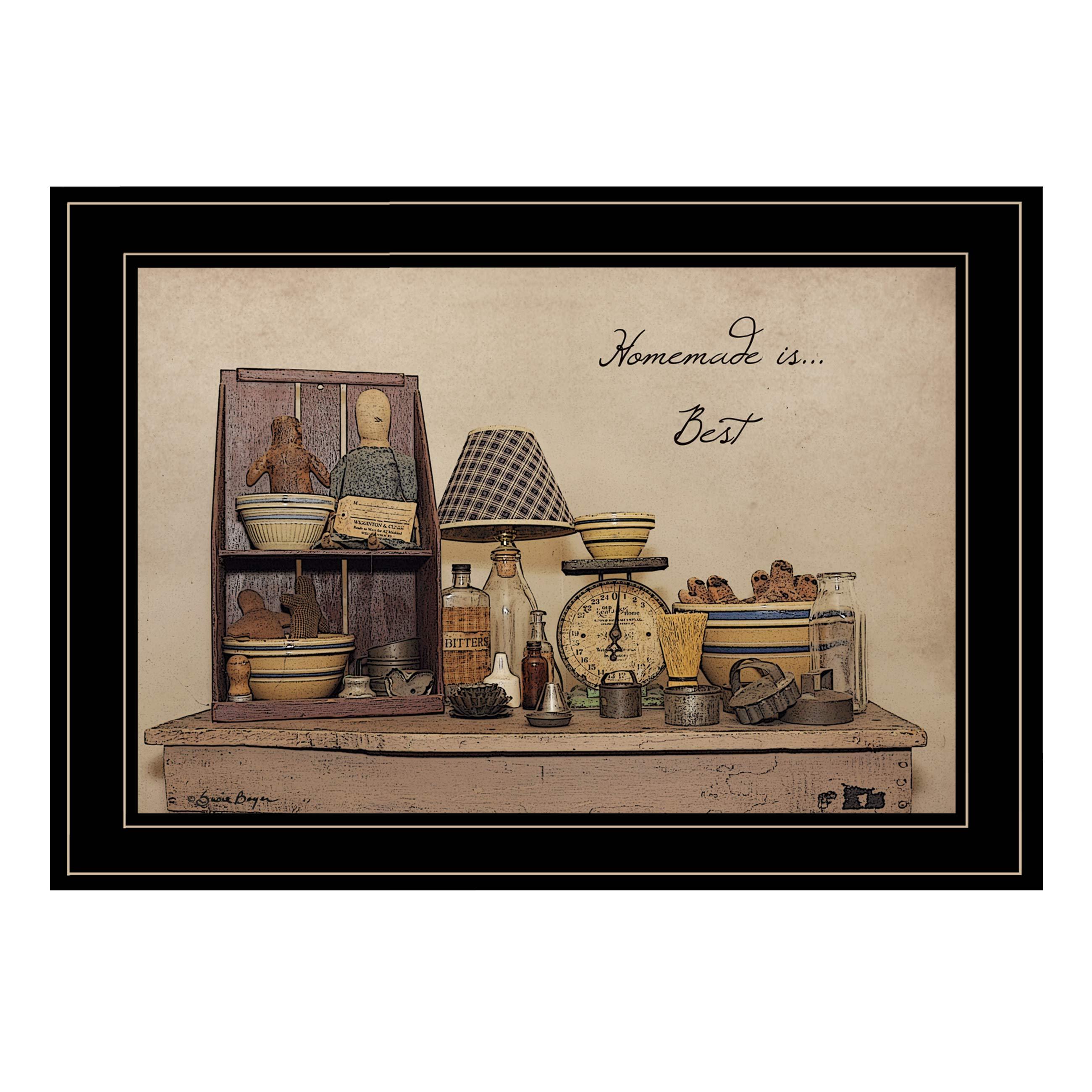 'Homemade is Best' By Susie Boyer, Ready to Hang Framed Print, Black Frame