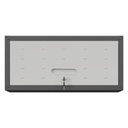 Heavy Duty Metal Wall Mounted Tool Storage Cabinet Steel Metal Garage Storage Cabinet Black+Gray