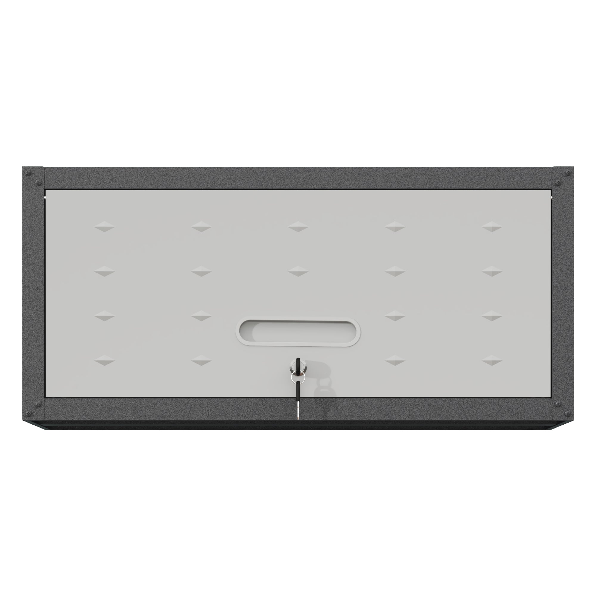 Heavy Duty Metal Wall Mounted Tool Storage Cabinet Steel Metal Garage Storage Cabinet Black+Gray
