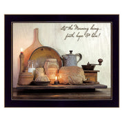 'Faith, Hope and Love' By Susan Boyer, Printed Wall Art, Ready To Hang Framed Poster, Black Frame