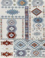 Loft Shag GC_CZY1007 Ivory 7 ft. 10 in. x 9 ft. 10 in. Shaggy Area Rug