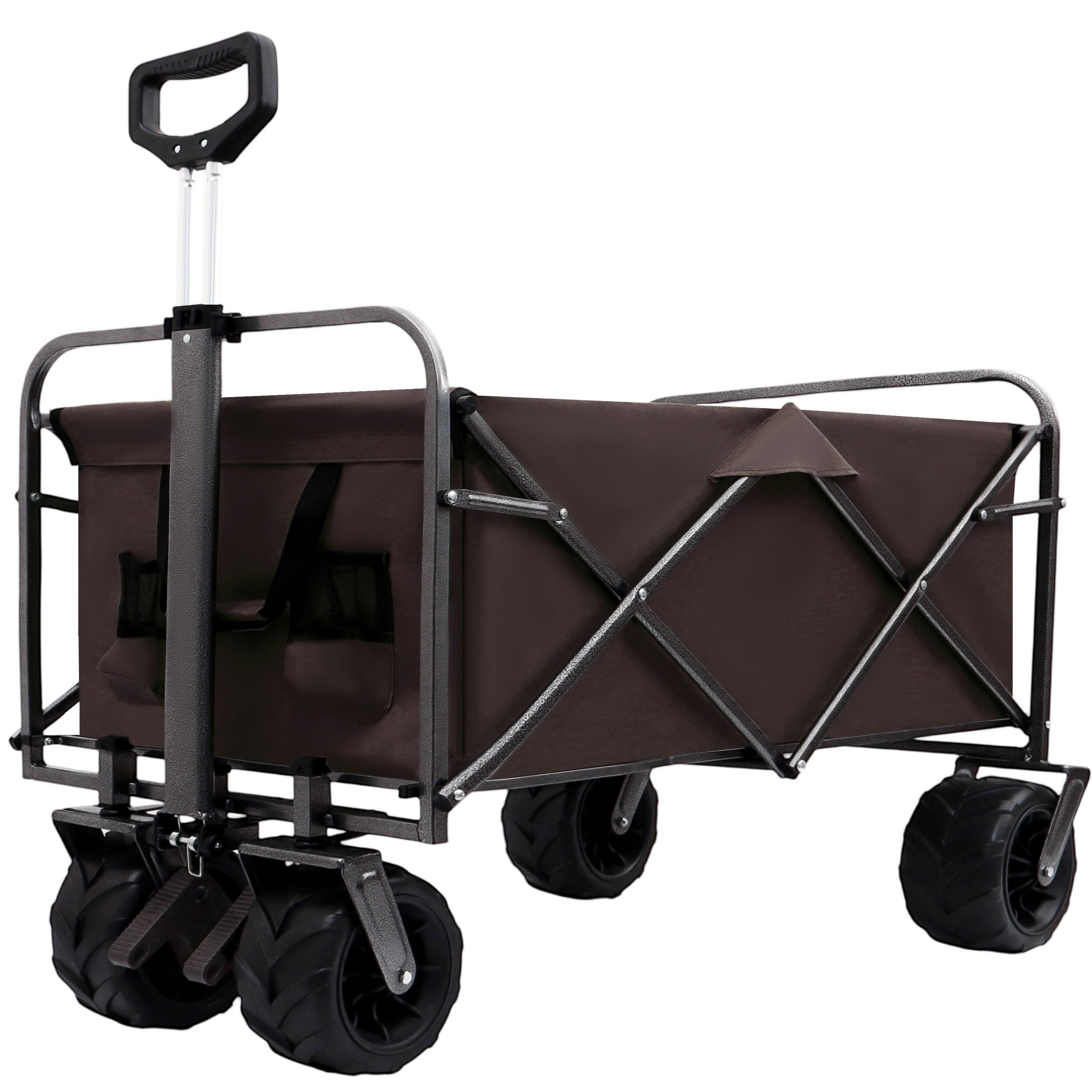 Outdoor Garden Park Utility kids wagon portable beach trolley cart camping foldable with big wheels folding wagon