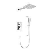 Wall Mounted Waterfall Rain Shower System With 3 Body Sprays & Handheld Shower