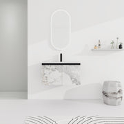 30'' Floating Wall-Mounted Bathroom Vanity With Ceramics Sink & Soft-Close Cabinet Door, KD-Package