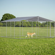 Dog Kennel Outdoor with Waterproof Canopy 181' * 181' *71.65'
