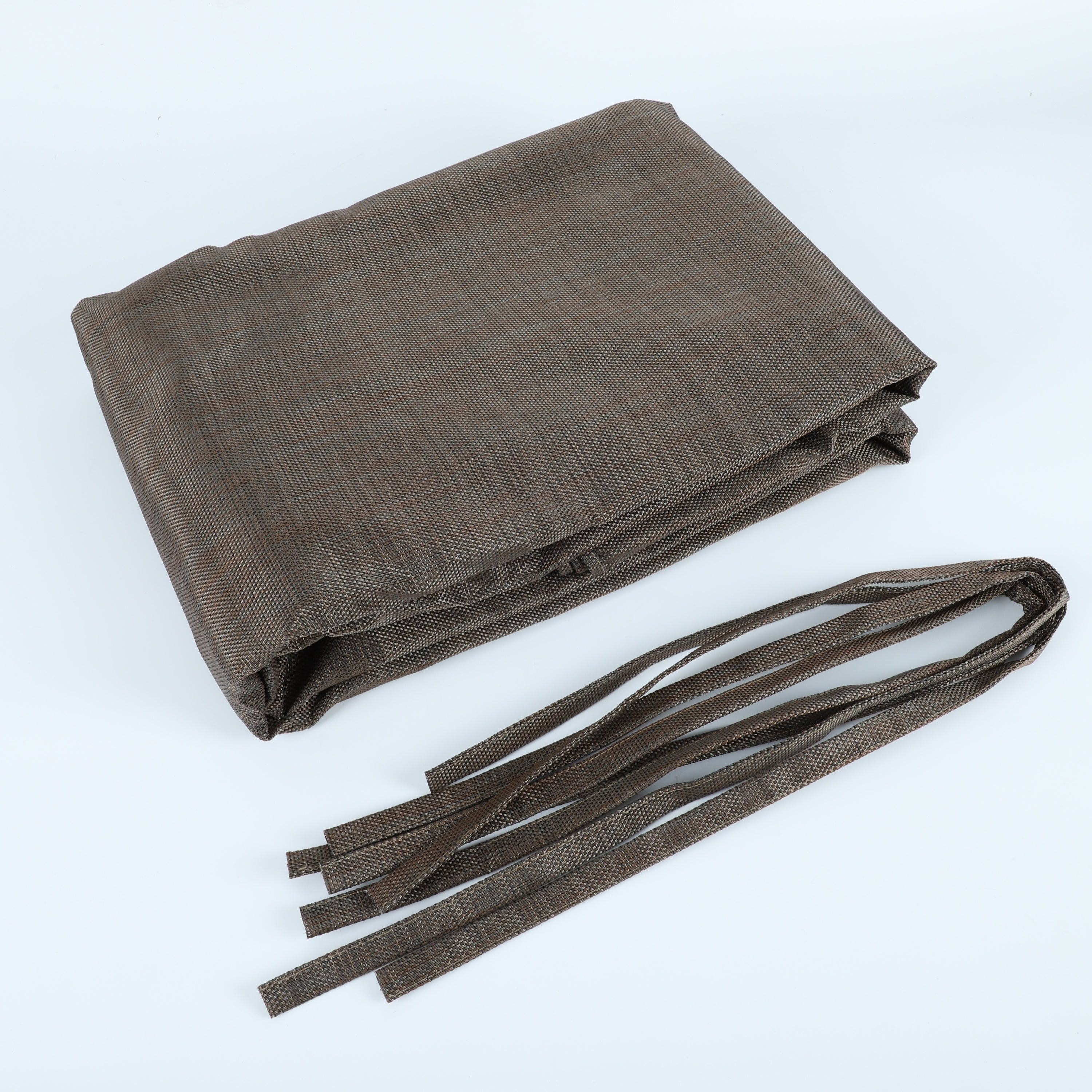 13' x 7.7' Outdoor Pergola Sun Shade Cover Cloth Patio Canopy HDPE Permeable with Grommets - Brown