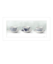 'Cups  & Saucers' by House Fenway, Ready to Hang Framed Print, White Frame