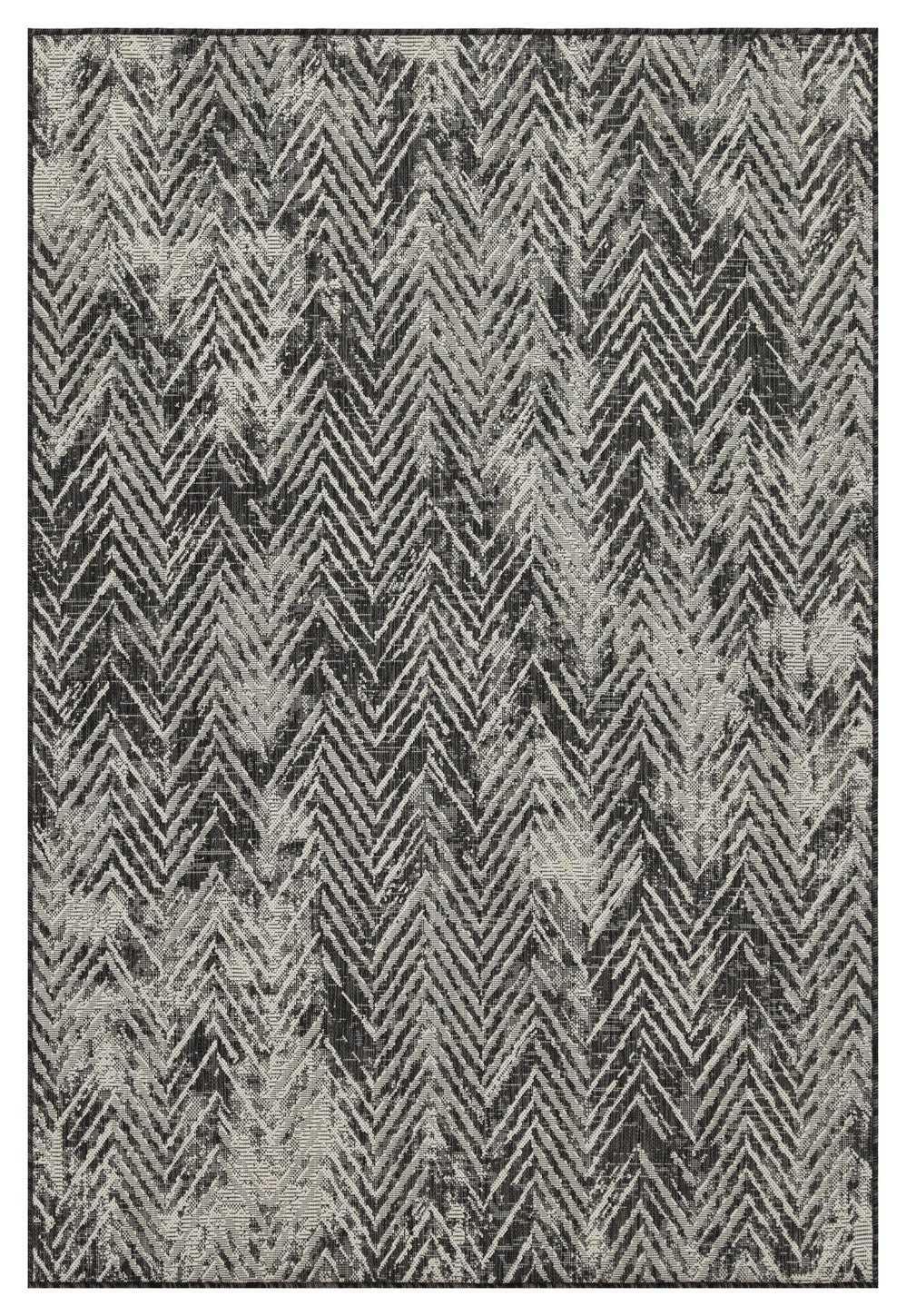 Sunshine GC_HAR2011 Anthracite 5 ft. 3 in. x 7 ft. 3 in. Indoor/Outdoor Area Rug