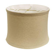 Drum No Hug with 1' Trim Softback Lampshade with Washer Fitter, Dune