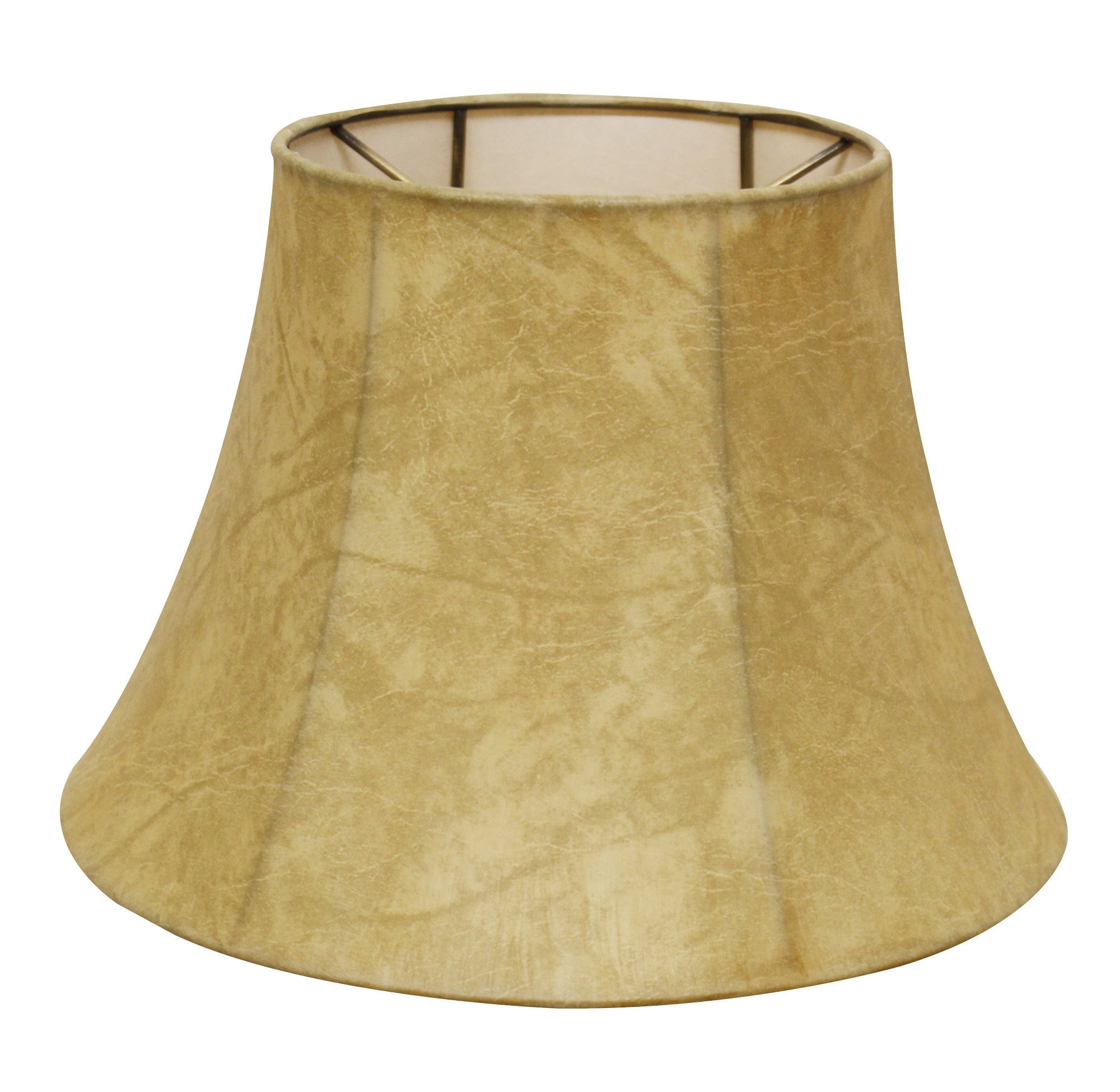 Slant Shallow Drum Softback Lampshade with Washer Fitter, Faux Animal Hide