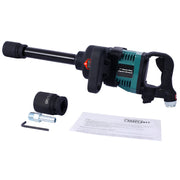 Industrial 1' inch Air Impact Wrench Gun Long Shank Pneumatic Truck  with 38mm & 41mm Socket