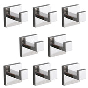 8 Pack Wall-Mounted Stainless Steel Bathroom Towel Hooks/Coat Hooks for Bathroom, Bedroom, Kitchen