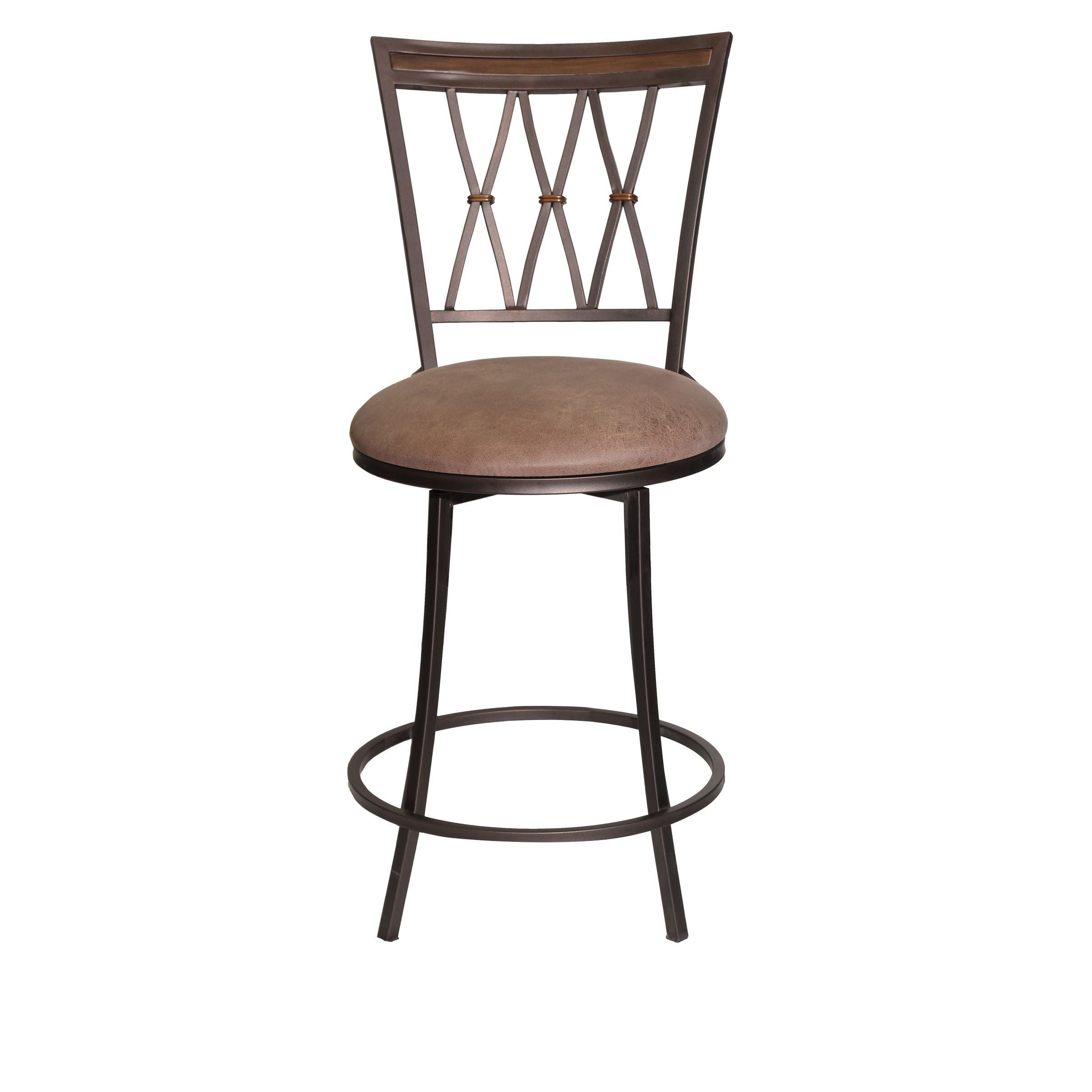 Sedona - Swivel Counter Stool - Dark Brown