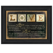 'Love' By Marla Rae, Printed Wall Art, Ready To Hang Framed Poster, Black Frame