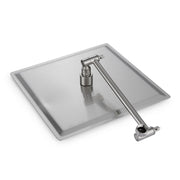 Luxury Rain Shower Head with Adjustable Arm, Brushed Nickel, 10 Inch Square, Stainless Steel