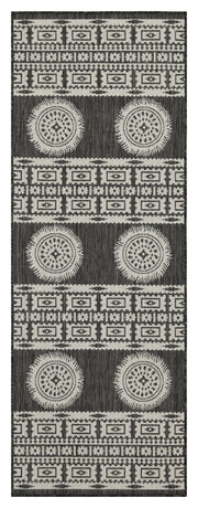 Sunshine GC_HAR2023 Anthracite 2 ft. 7 in. x 7 ft. 3 in. Indoor/Outdoor Area Rug